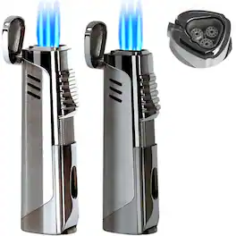 Prestige - The Pinnacle Torch Lighter (Silver) - Silver Finish
