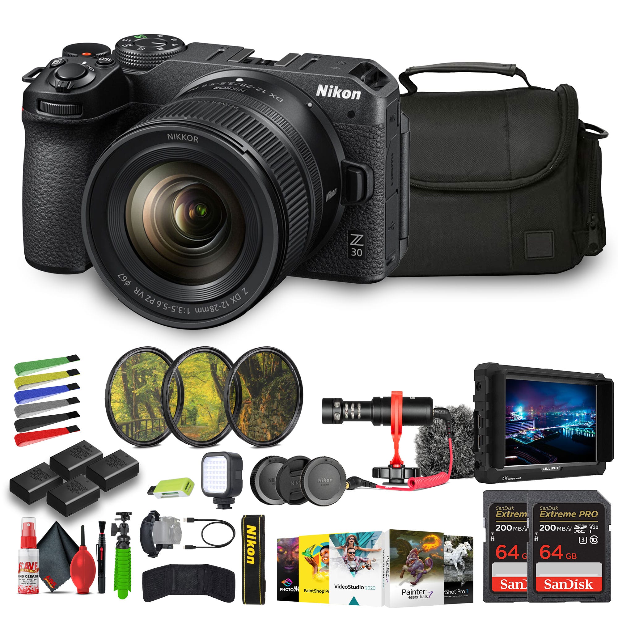 Nikon - Z30 Lightweight Mirrorless Camera with 12-28mm Zoom Lens (1781) Bundle price history on PriceWatchPro