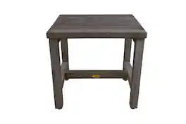 CoastalVogue - Eleganto 18" Wide Shower Bench Finish - Antique Gray