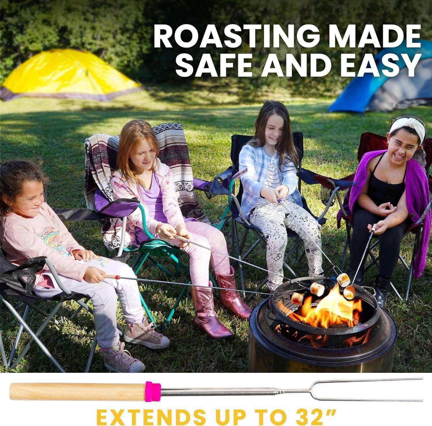 ROASTING MADE SAFE AND EASY  
EXTENDS UP TO 32"