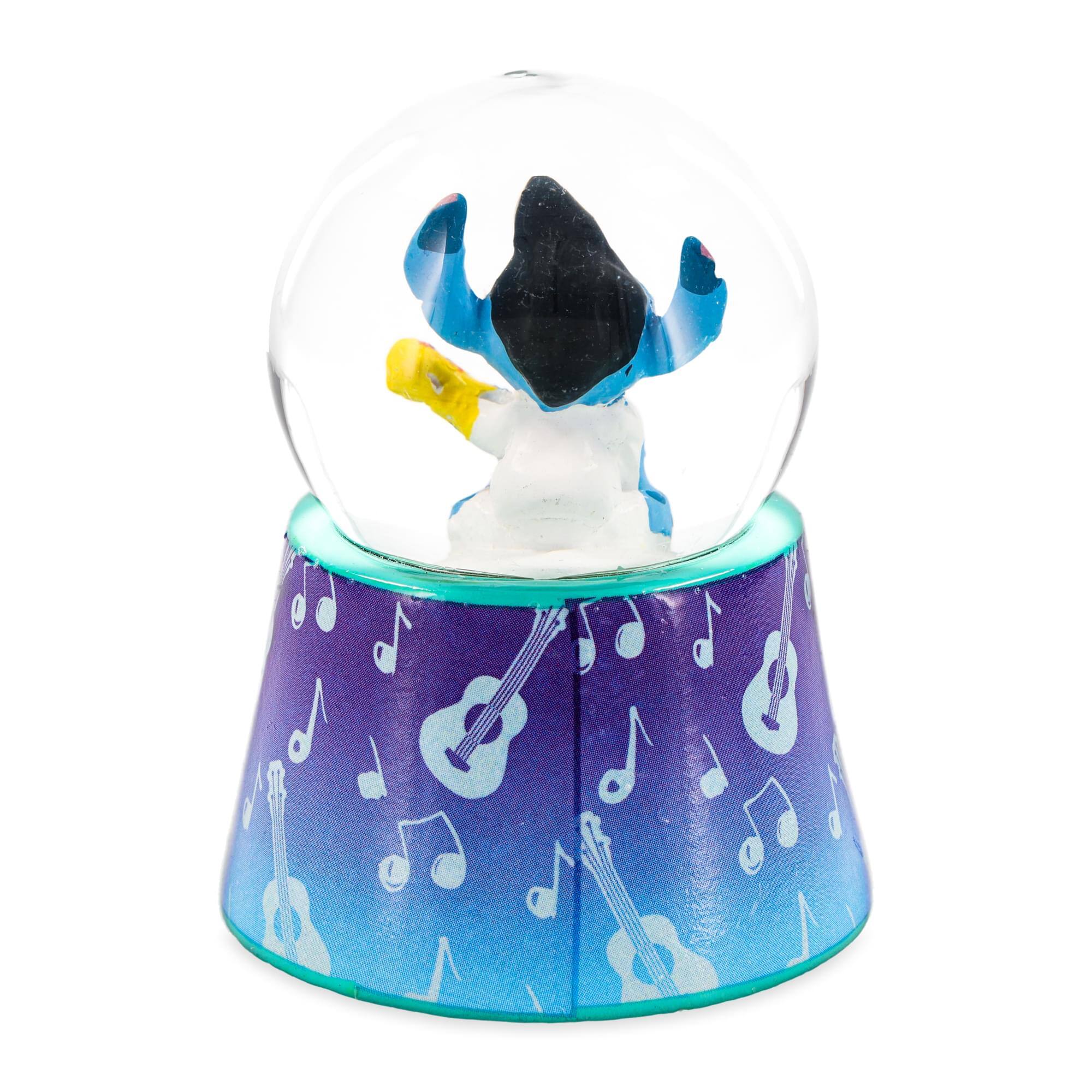 Alt View 2. Silver Buffalo - Disney Lilo & Stitch Elvis Stitch 3-Inch Mini Light-Up Snow Globe - Blue.