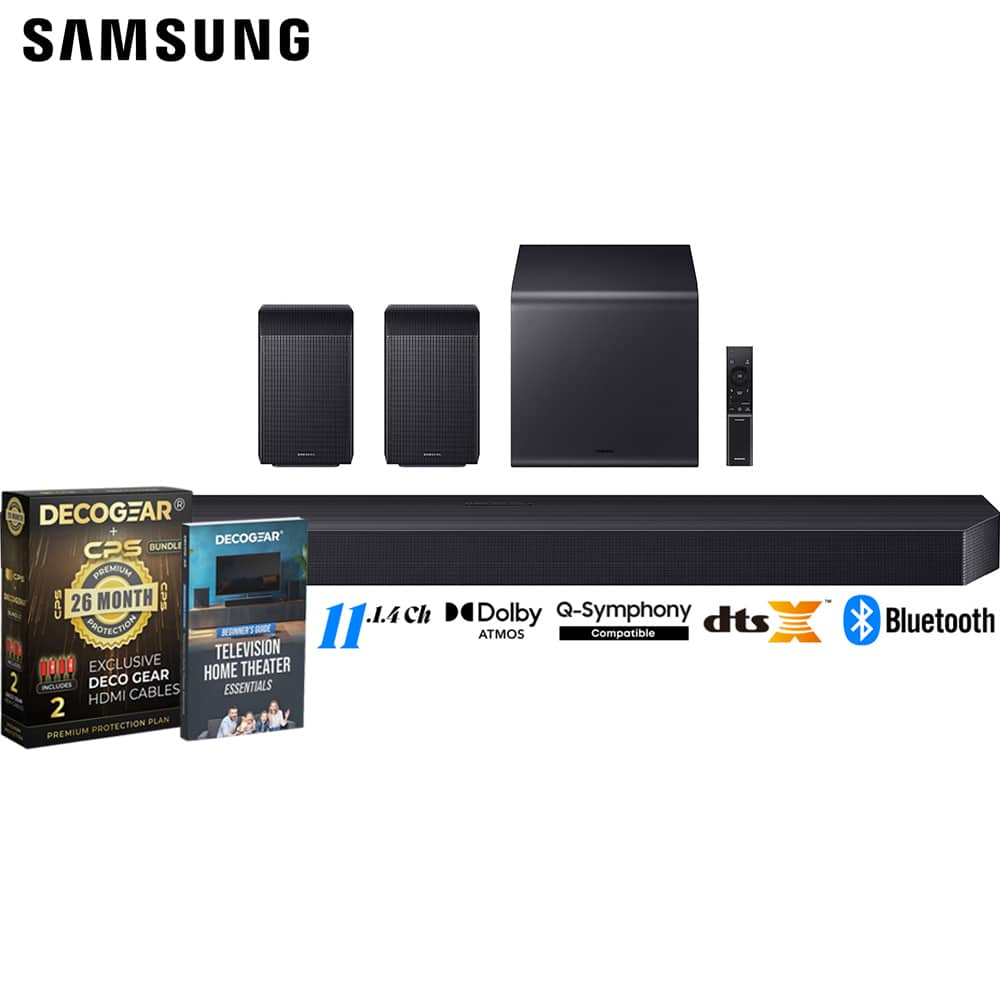 Samsung - HW-Q990F Q Series Soundbar 11.1.4 ch (2025) + 26 Months Protection Bundle