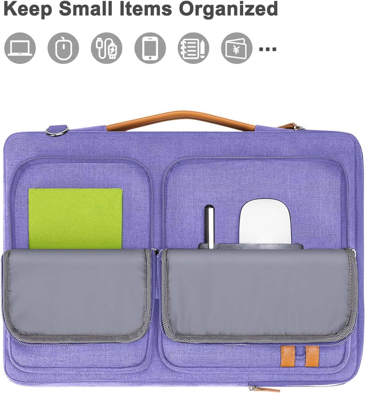 mosiso 360 Protective Laptop Shoulder Bag 15.6 inch Computer Bag
