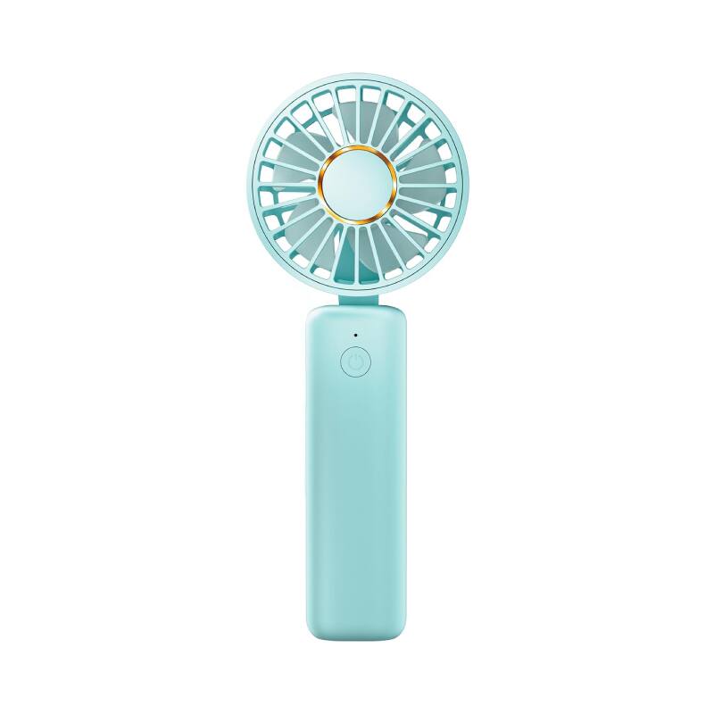 Front. Mullets Homeiances - Rechargeable Portable USB Handheld Mini Fan - Mint Green.