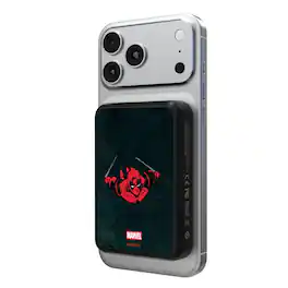 Keyscaper - Marvel Badge Wireless Mag Power Bank - Deadpool 1