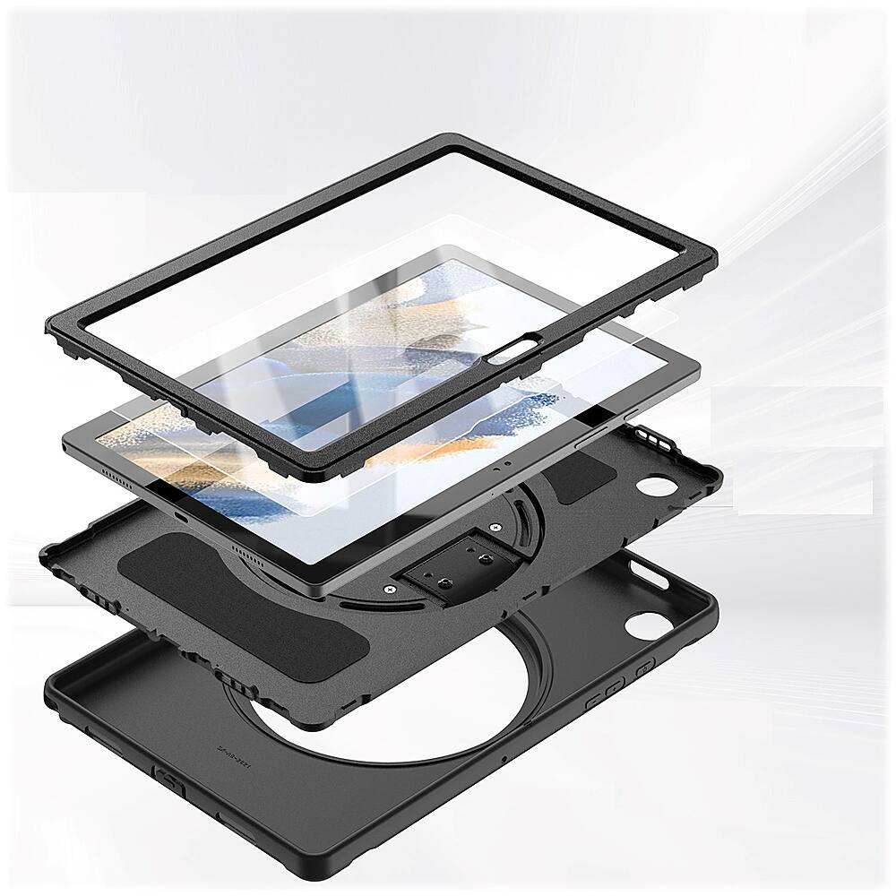 Alt View 40. SaharaCase - PROTECTION Hand Strap Series Case for Samsung Galaxy Tab A8 - Black.