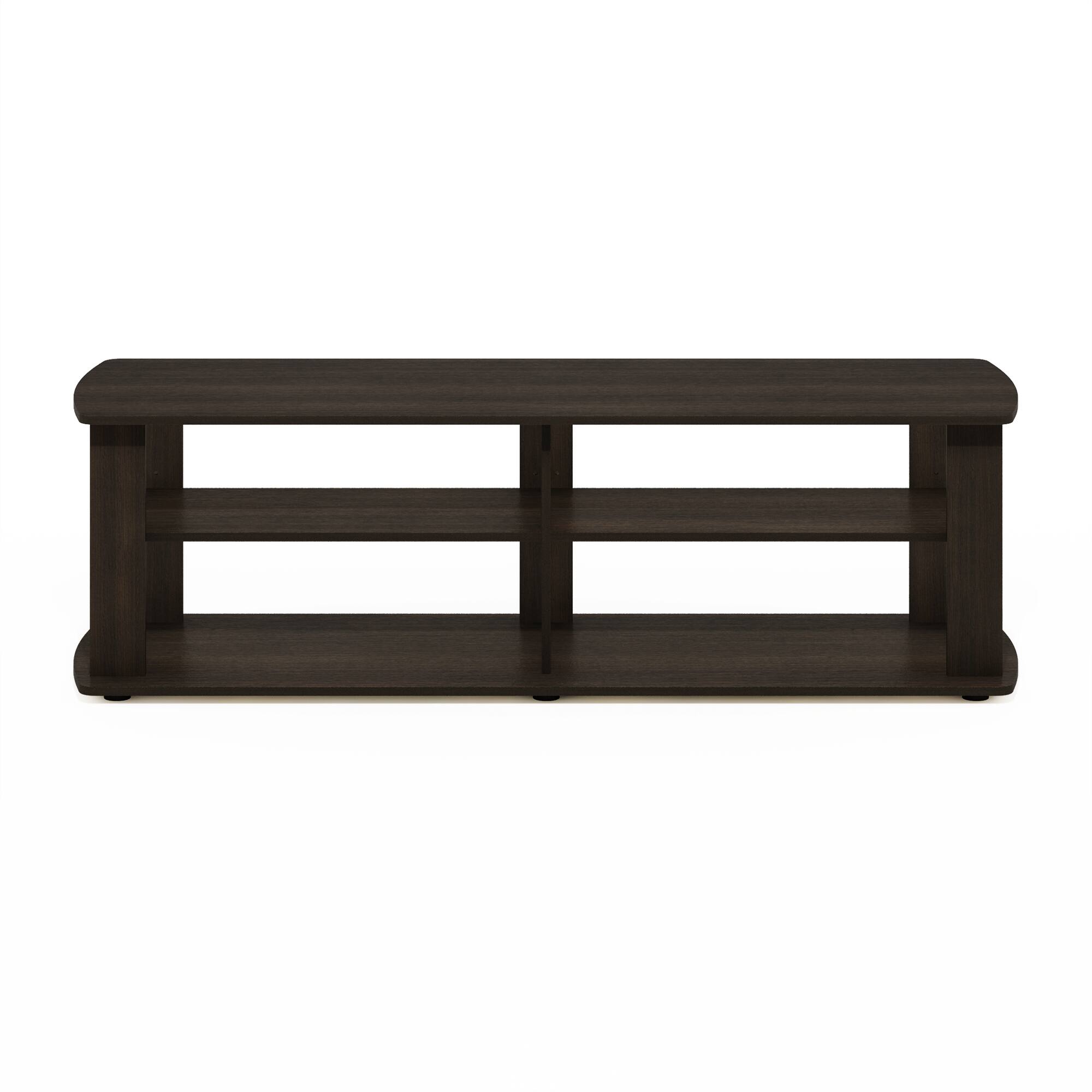 Alt View 2. Furinno - Nelly Entertainment Center TV Stand - Dark Brown.