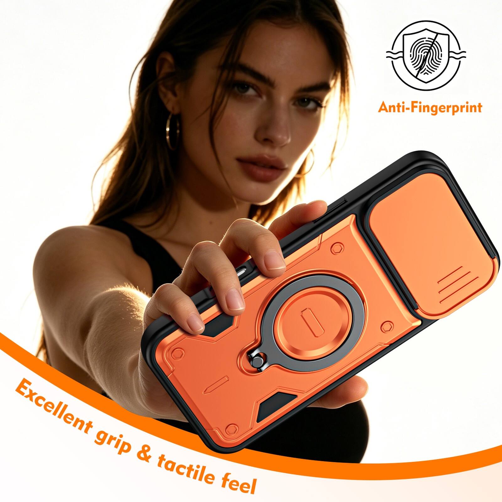 Anti-Fingerprint  
Excellent grip & tactile feel