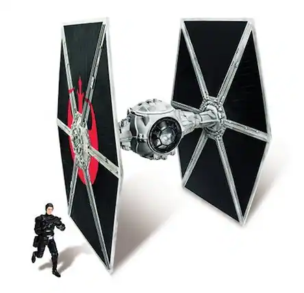 Front. Hasbro - Star Wars Ecliptic Evader Tie Fighter with Hobbie Klivian Figure and Fighter Deco - Multi.