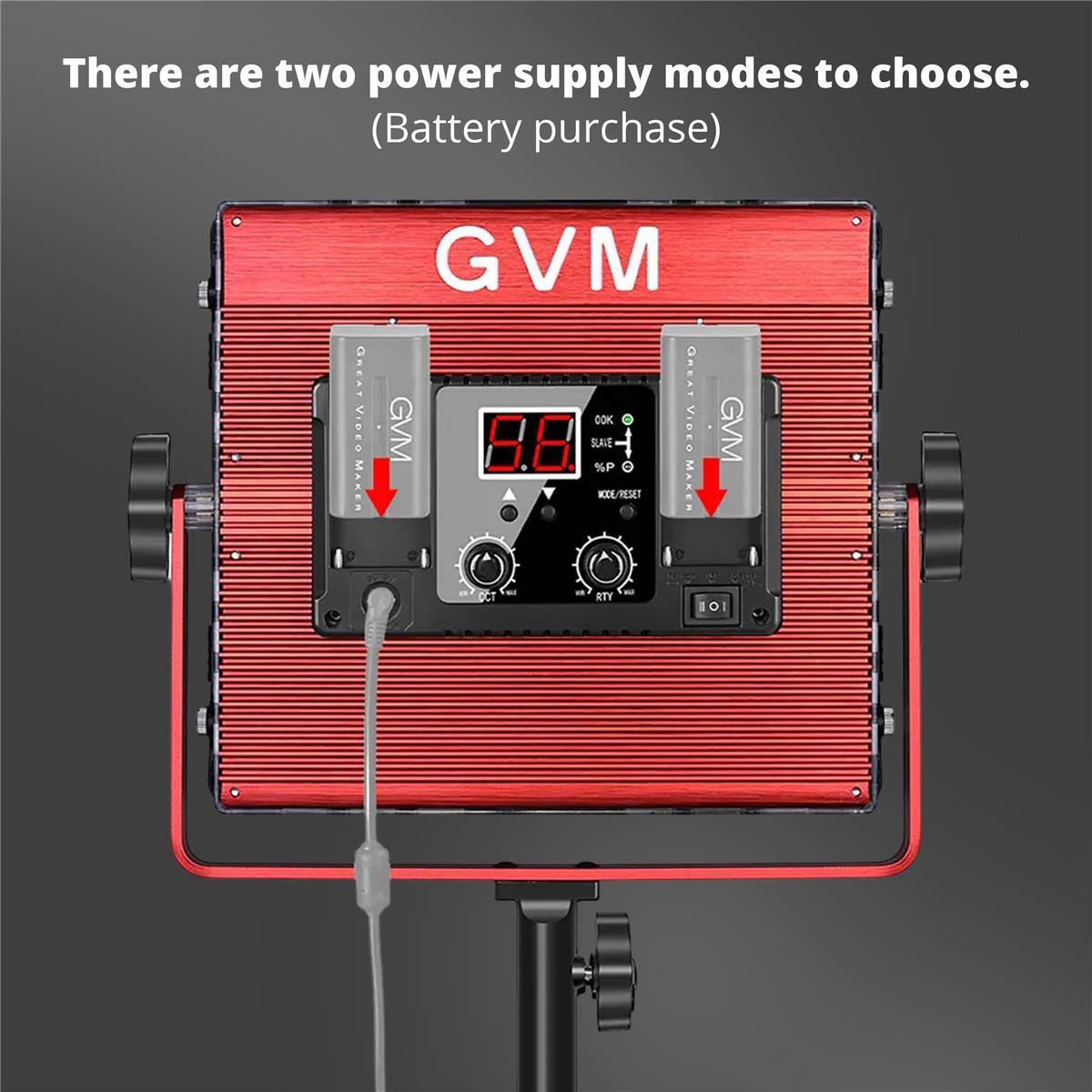 There are two power supply modes to choose. (Battery purchase)