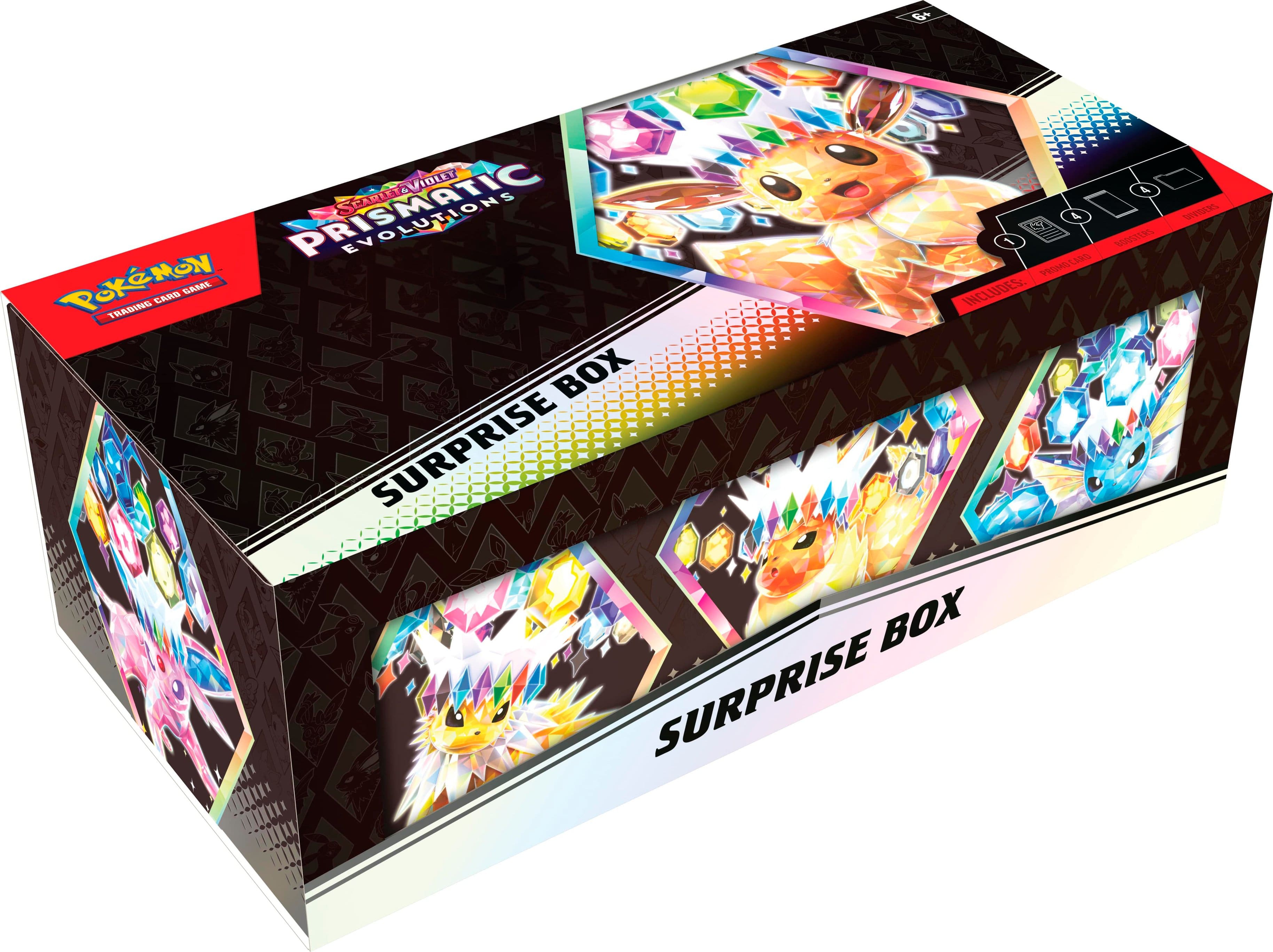Pokemon Trading Card Game IOLLET 4 SURPRISE & EVOLUTIONS PROMO SET INCLUDES: BOX SURPRISE BOX SURPRISE CASE