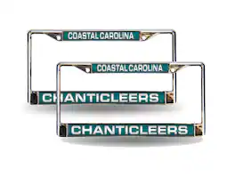 Rico Industries - Coastal Carolina Chanticleers Chrome Metal Laser License Plate Frame - Set of 2 Frames - Multi