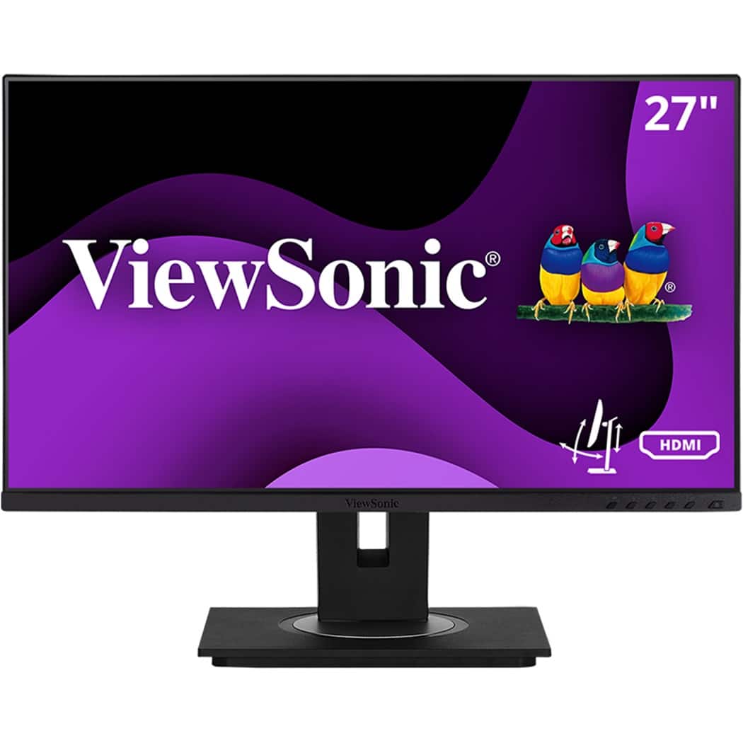 ViewSonic - VG2748a 27" IPS LED FHD Monitor (DisplayPort, HDMI, VGA) - Black - Front_Zoom