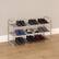 Alt View 15. Hastings Home - 3-Tier Shoe Storage Rack – Shoe Organizer for Closet, Bathroom, Entryway – Holds 18 Pair Sneakers, Heels, Boots - Gray.