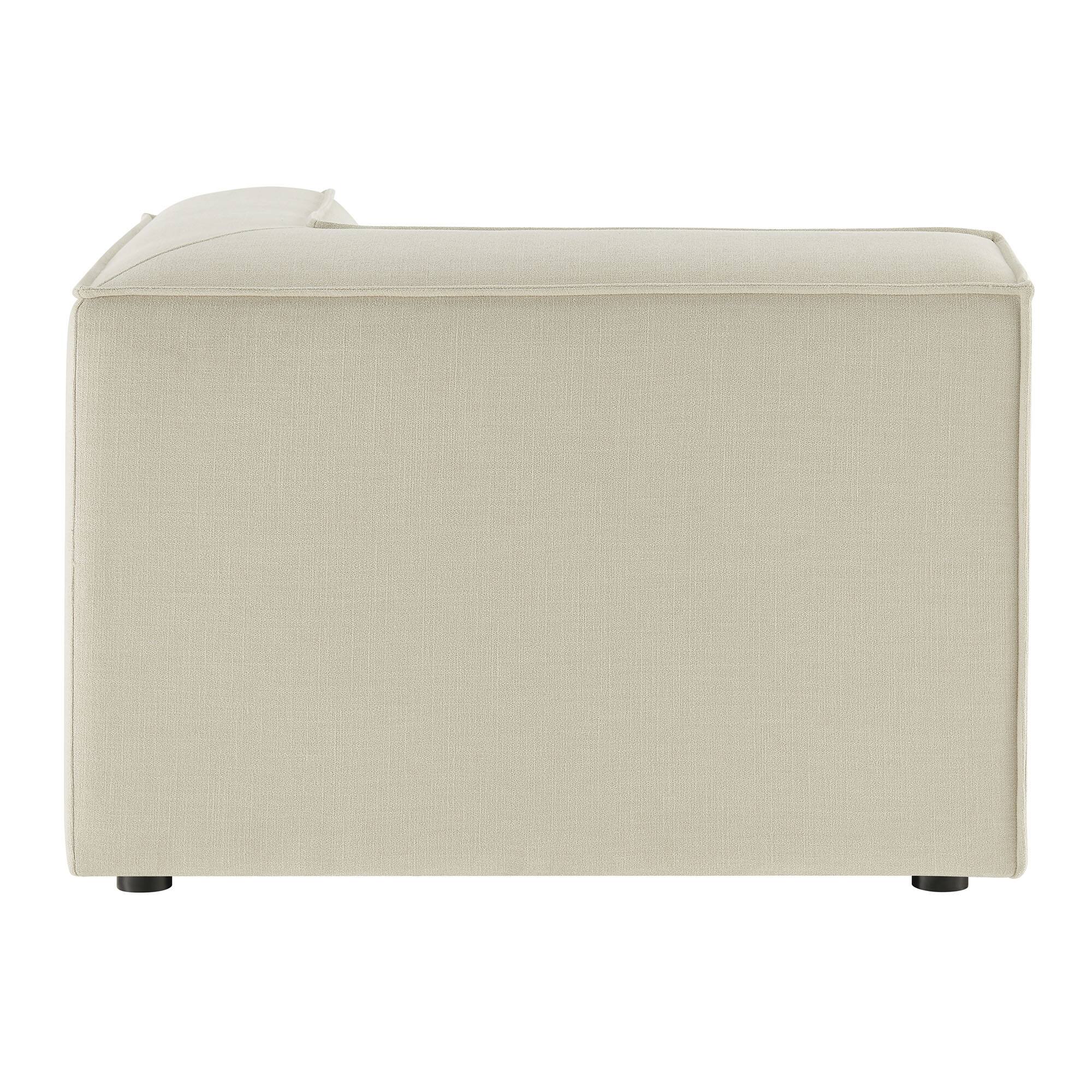 Alt View 4. Modway - Restore Performance Fabric Upholstered Modular Corner Chair by Modway - Ecru.