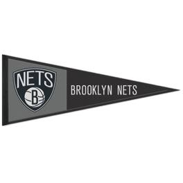 WinCraft - Brooklyn Nets 13" x 32" Wool Primary Logo Pennant - Multicolor