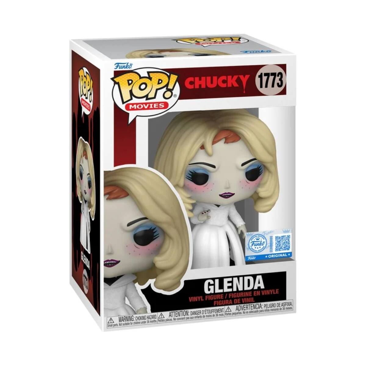 pop!  
Funko POP! TROP! CHUCKY 1773 MOVIES  
Funko CCOOOOOOOO Frest ORIGINAL GLENDA / FIGURINE EN VINYLE VINYL FIGURE VINIL FIGURA DE VINIL  
ADVERTENCIA: PELIGRO DE ASFIXIA, ATTENTION: DANGER D'ETOUFFEMENT, WARNING: CHOKING HAZARD  
convient entants, children under 36 nonths. Petites peces.