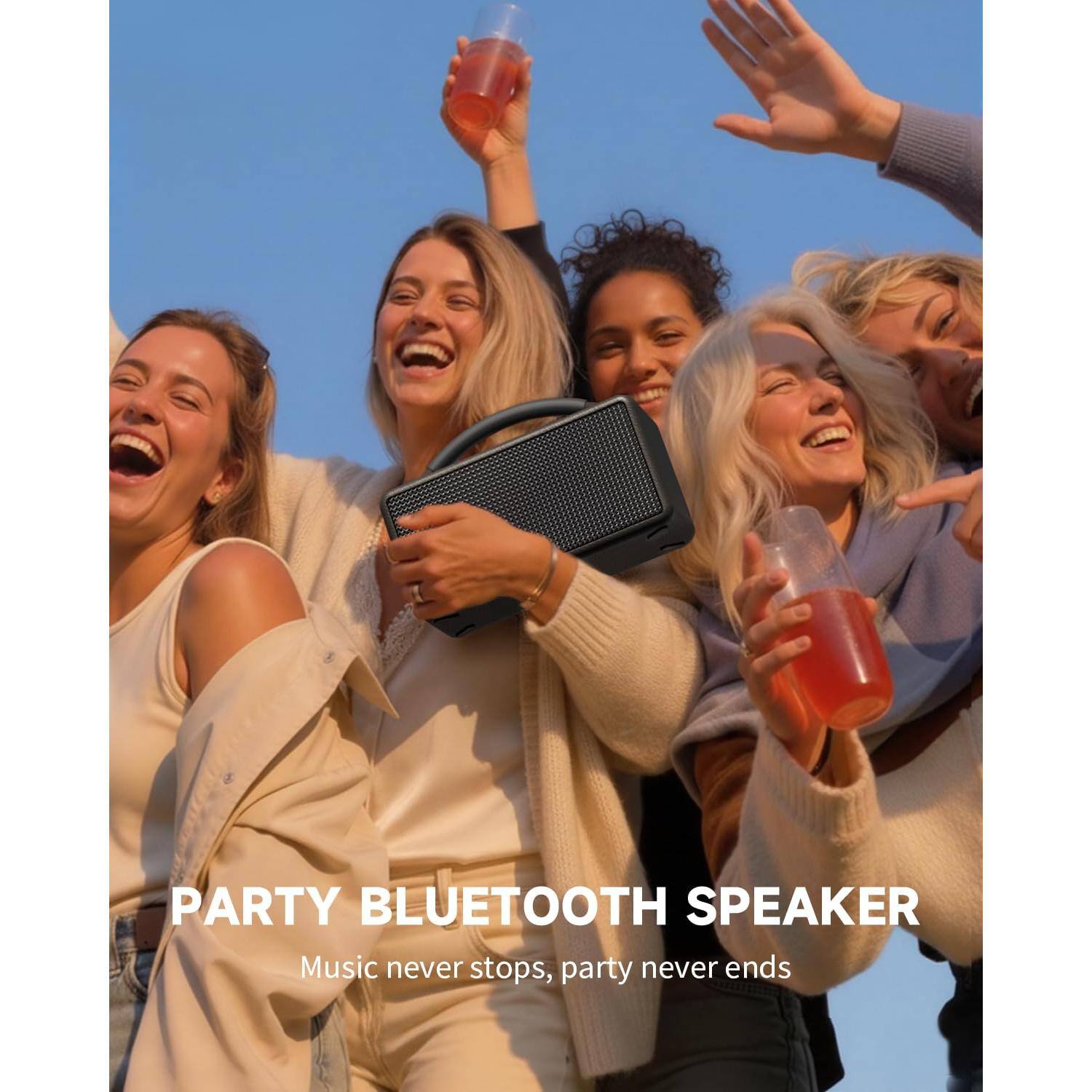 PARTY BLUETOOTH SPEAKER  
Music never stops, party never ends
