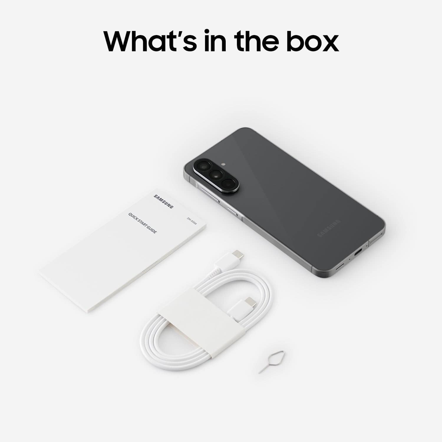 What's in the box, SAMSUNG QUICK START GUIDE -A, SAMSUNG