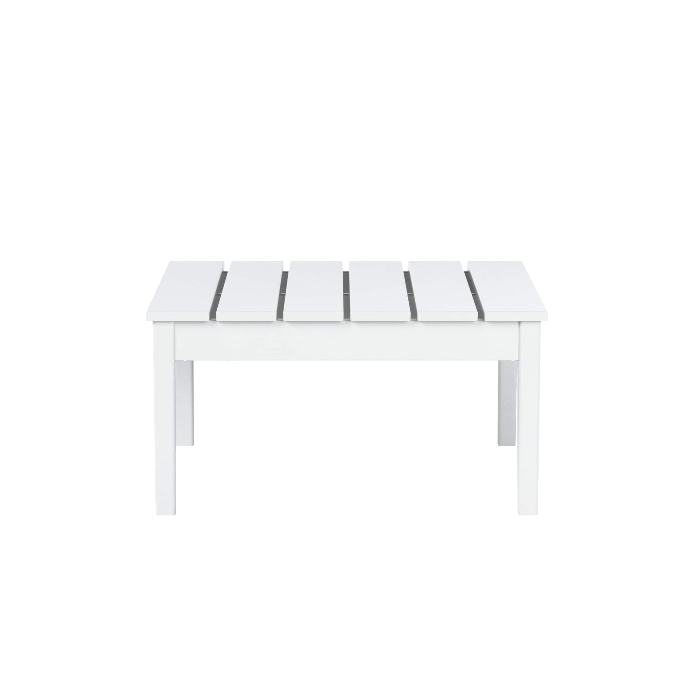 WestinTrends - Ashore Outdoor Patio Modern Adirondack Conversation Table - White price history on PriceWatchPro
