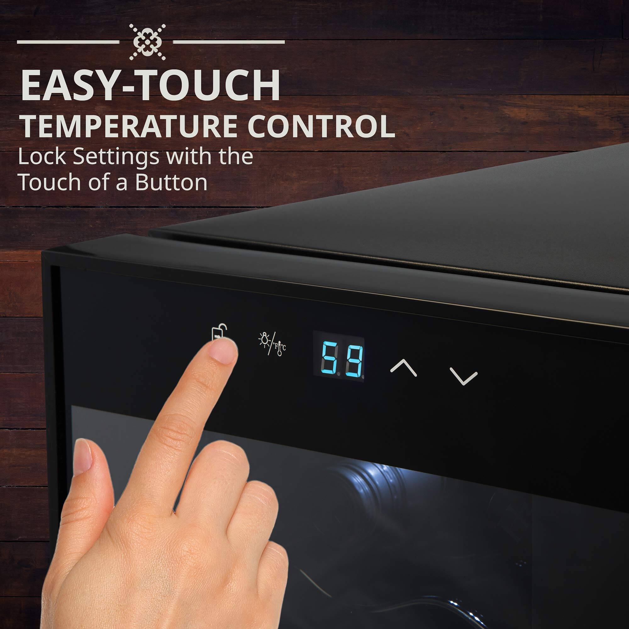 EASY-TOUCH TEMPERATURE CONTROL  
Lock Settings with the Touch of a Button  

5.8