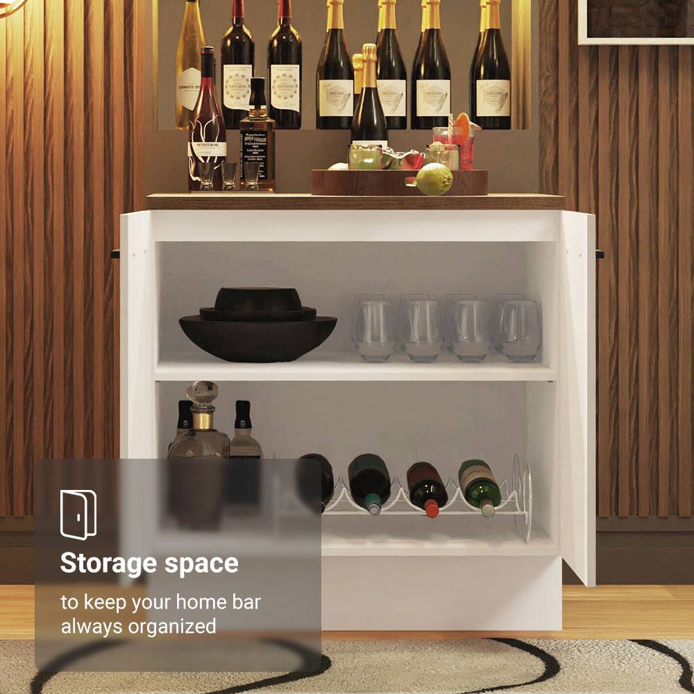 Storage space  
to keep your home bar always organized