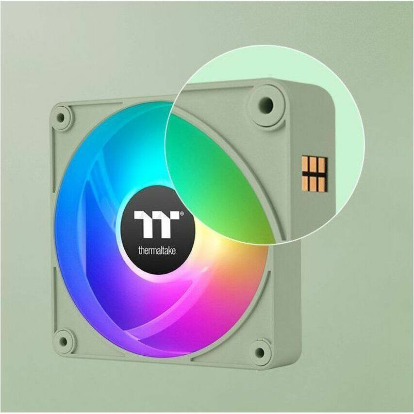 Alt View 6. Thermaltake - CT140 EX ARGB Fan Green 3pk - ARGB.