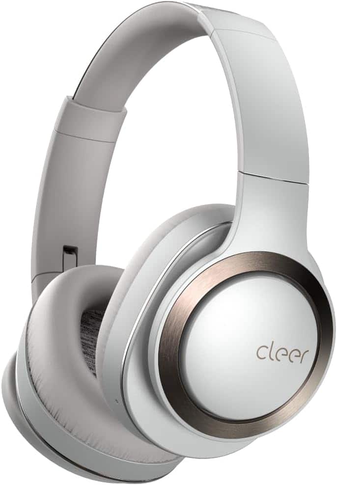 Cleer - Enduro ANC Bluetooth Headphones – Noise Canceling, 60Hr Playtime, Hi-Res Audio, Ambient EQ - Light Grey