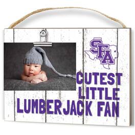 Jardine - Stephen F Austin Lumberjacks 8'' x 10'' Cutest Little Weathered Logo Clip Photo Frame - White