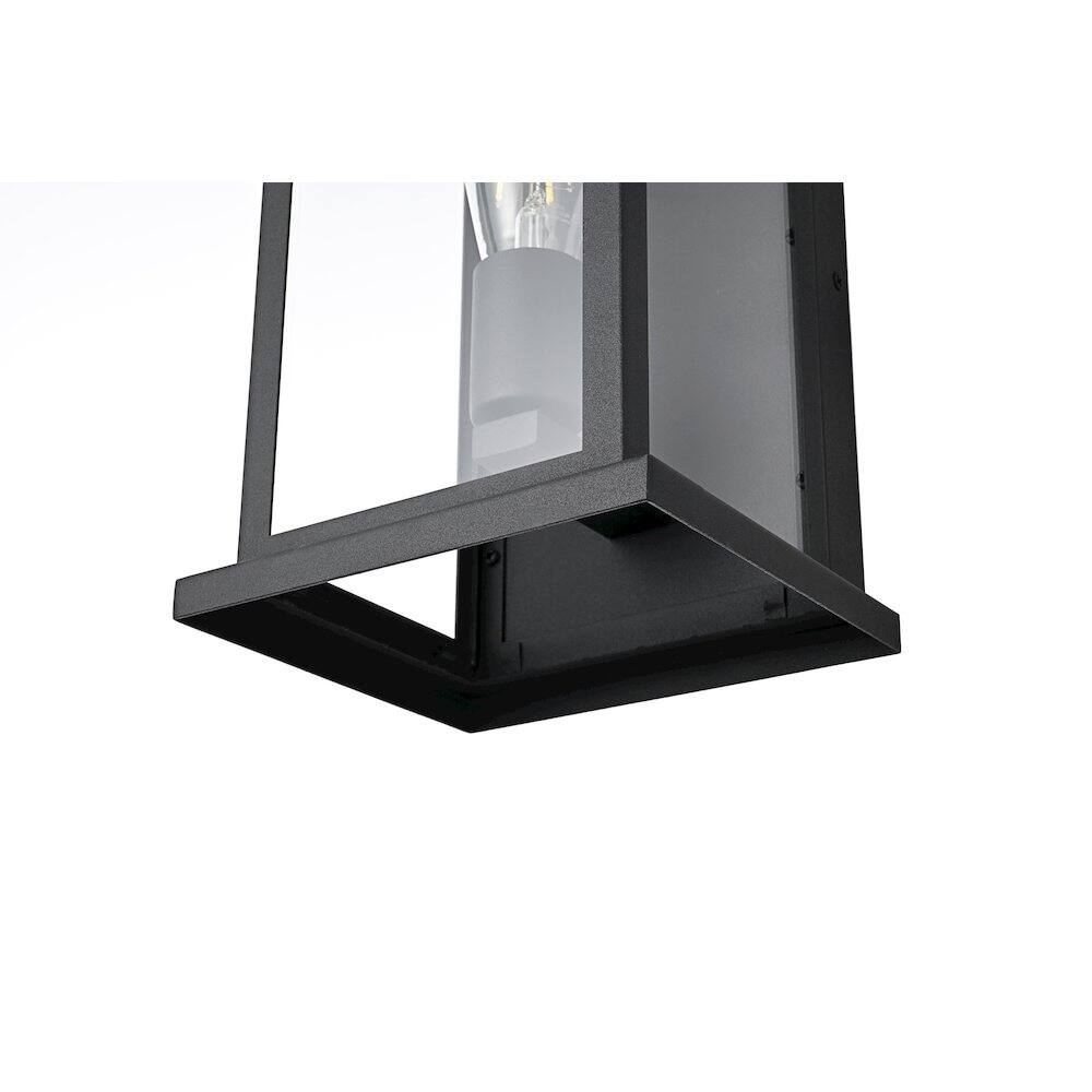 Alt View 1. Elegant Lighting - Neil 7 Inch Outdoor Wall Sconce In Black - Black.
