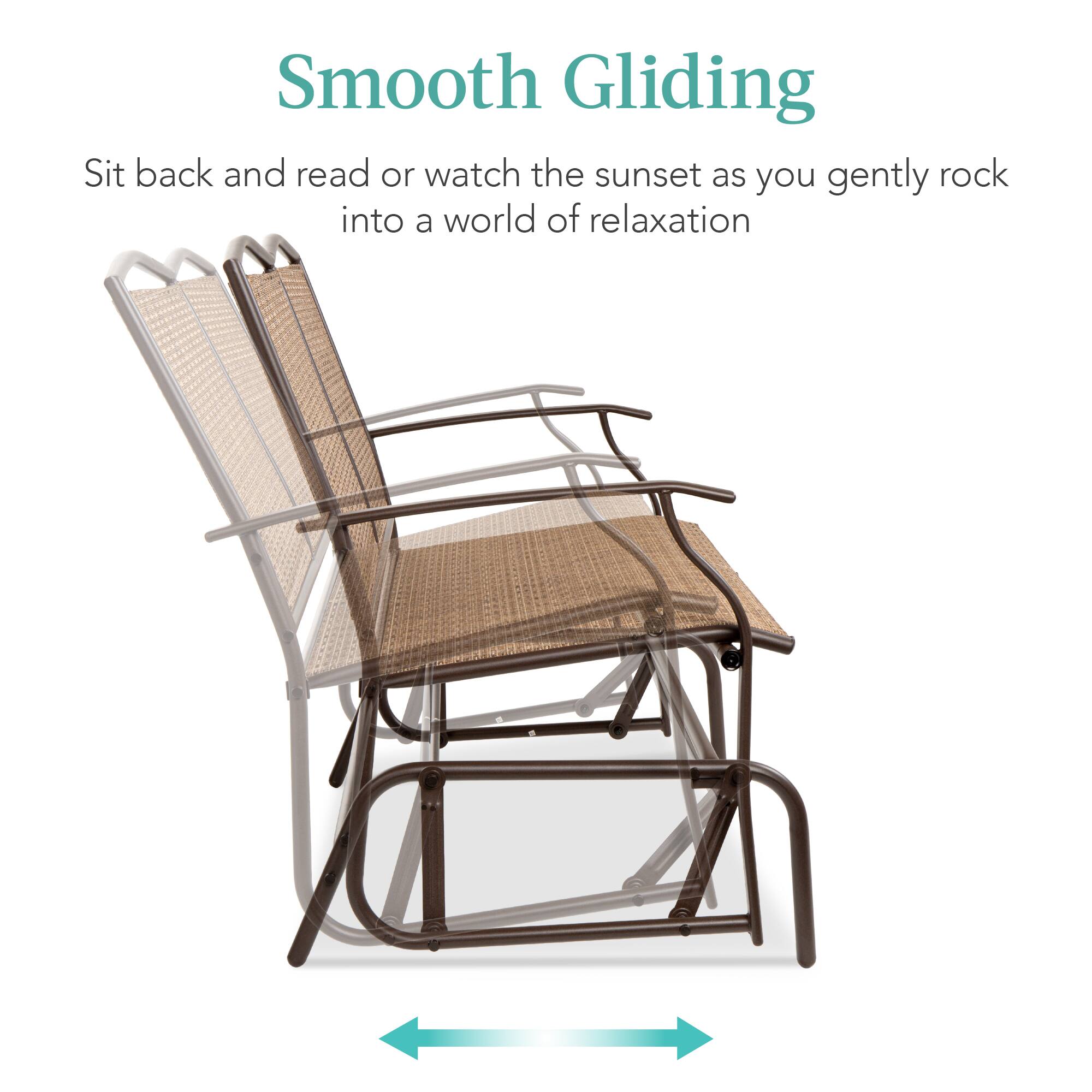 Smooth Gliding

Sit back and read or watch the sunset as you gently rock into a world of relaxation