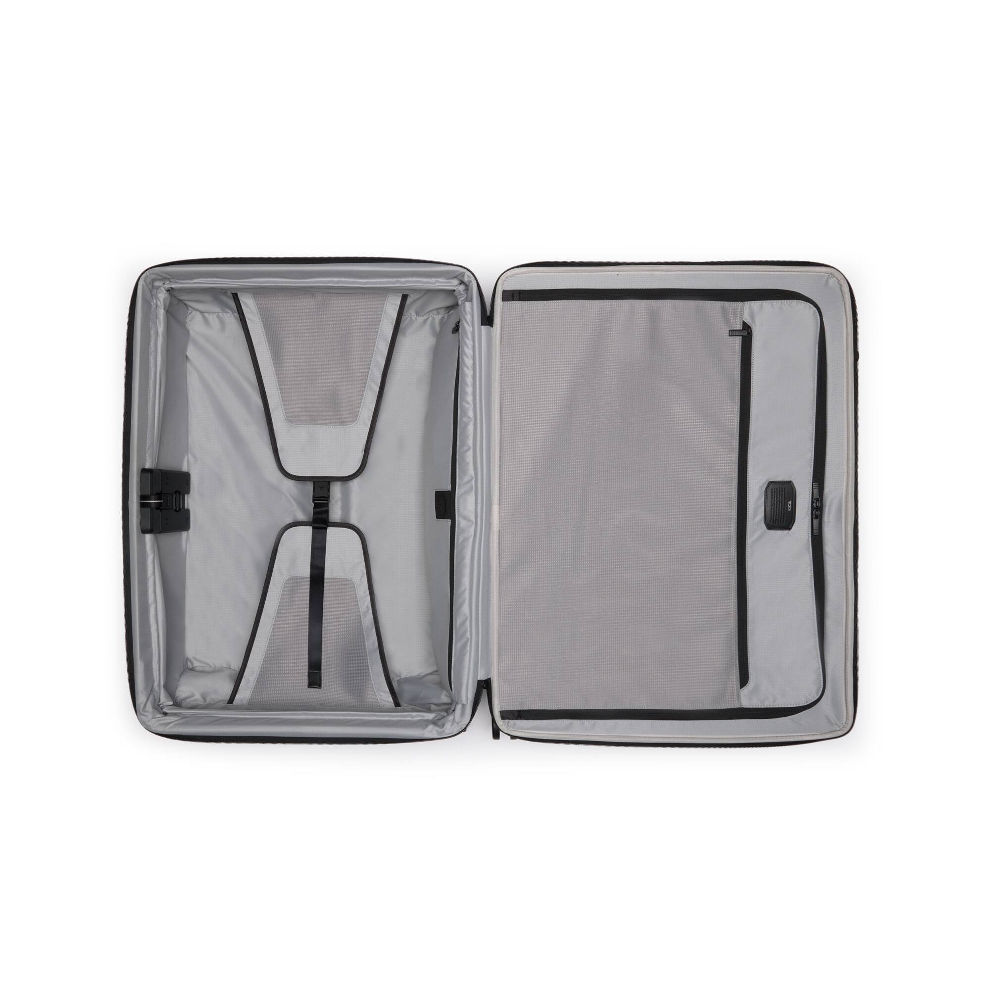 Left. TUMI - Alpha Large Dual Access  29" Expandable Spinner Suitcase - Black.