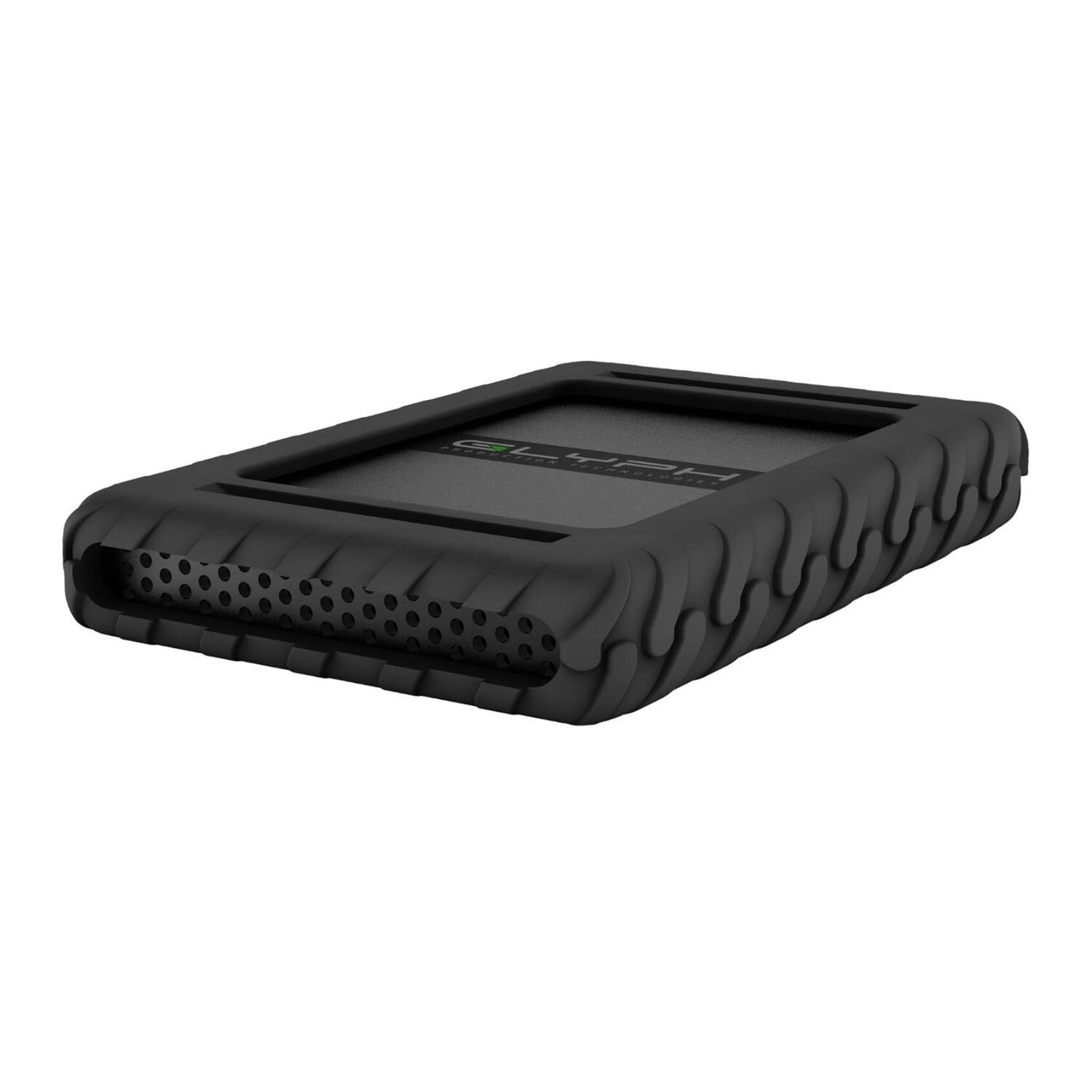 Angle. Glyph - Glyph Blackbox Plus Rugged Portable USB 3.2 Gen 2 4 TB SSD with Silicon Shell.