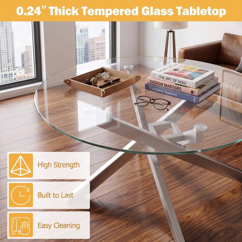 0.24" Thick Tempered Glass Tabletop

THE ART OF NOW DESIGN MASTERS Curated Spaces

High Strength
Built to Last
Easy Cleaning