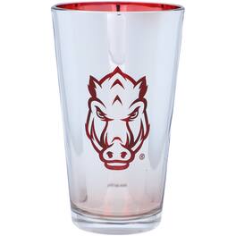 The Memory Company - Arkansas Razorbacks 16oz. Electroplated Pint Glass - Multicolor