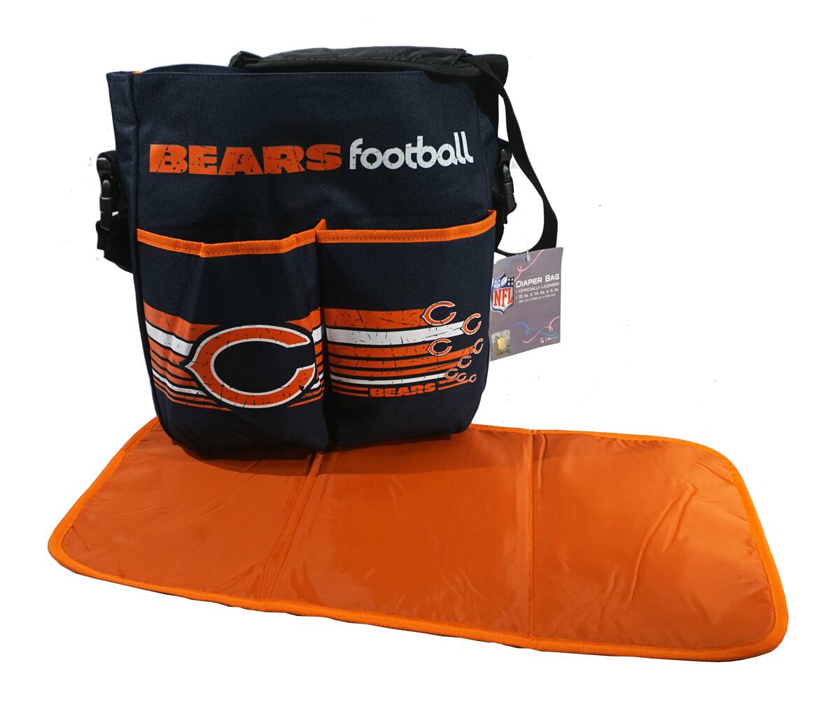 BEARS football  
DIAPER BAG  
NFL  
BEARS