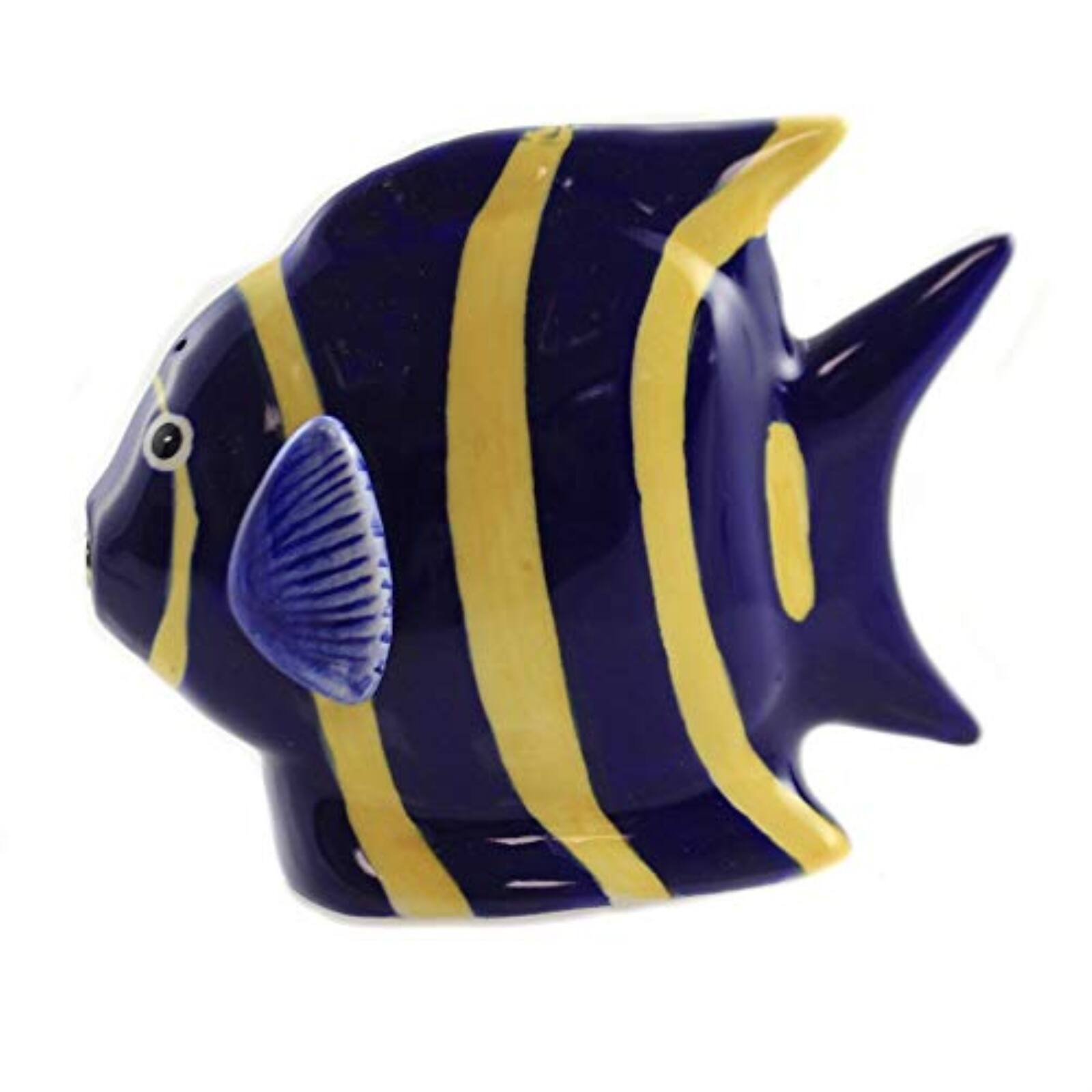 Left. Pacific Trading - Pacific Trading Angel Fish Magnetic Ceremic Salt and Pepper Shakers - Multicolor.