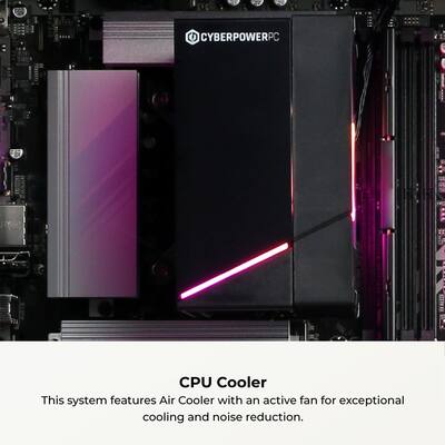 CyberPowerPC Gaming Desktop Intel Core Ultra 5 225F NVIDIA GeForce CyberPowerPC Gaming Desktop Intel Core Ultra 5 225F NVIDIA GeForce
