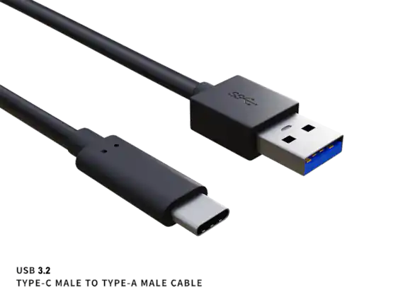 USB 3.2 TYPE-C MALE TO TYPE-A MALE CABLE
