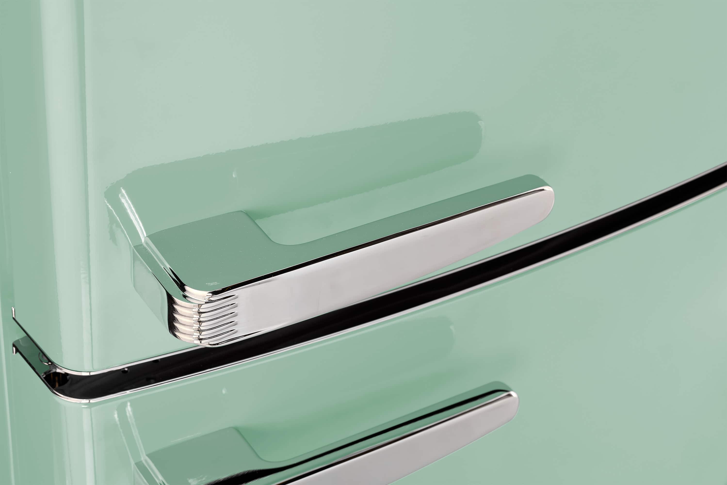 Alt View 9. Unique Appliances - Classic Retro 16.7 cu.ft Bottom Freezer Counter Depth Refrigerator - Summer Mint Green.