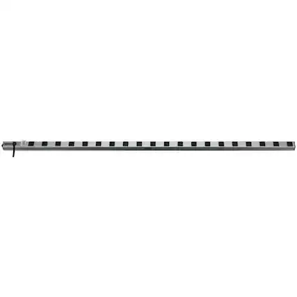 Front. Tripp Lite - Tripp Lite By Eaton Ps6020 Vertical Power Strip, 20 Outlets, 15-ft. Cord, Ps6020 - silver.