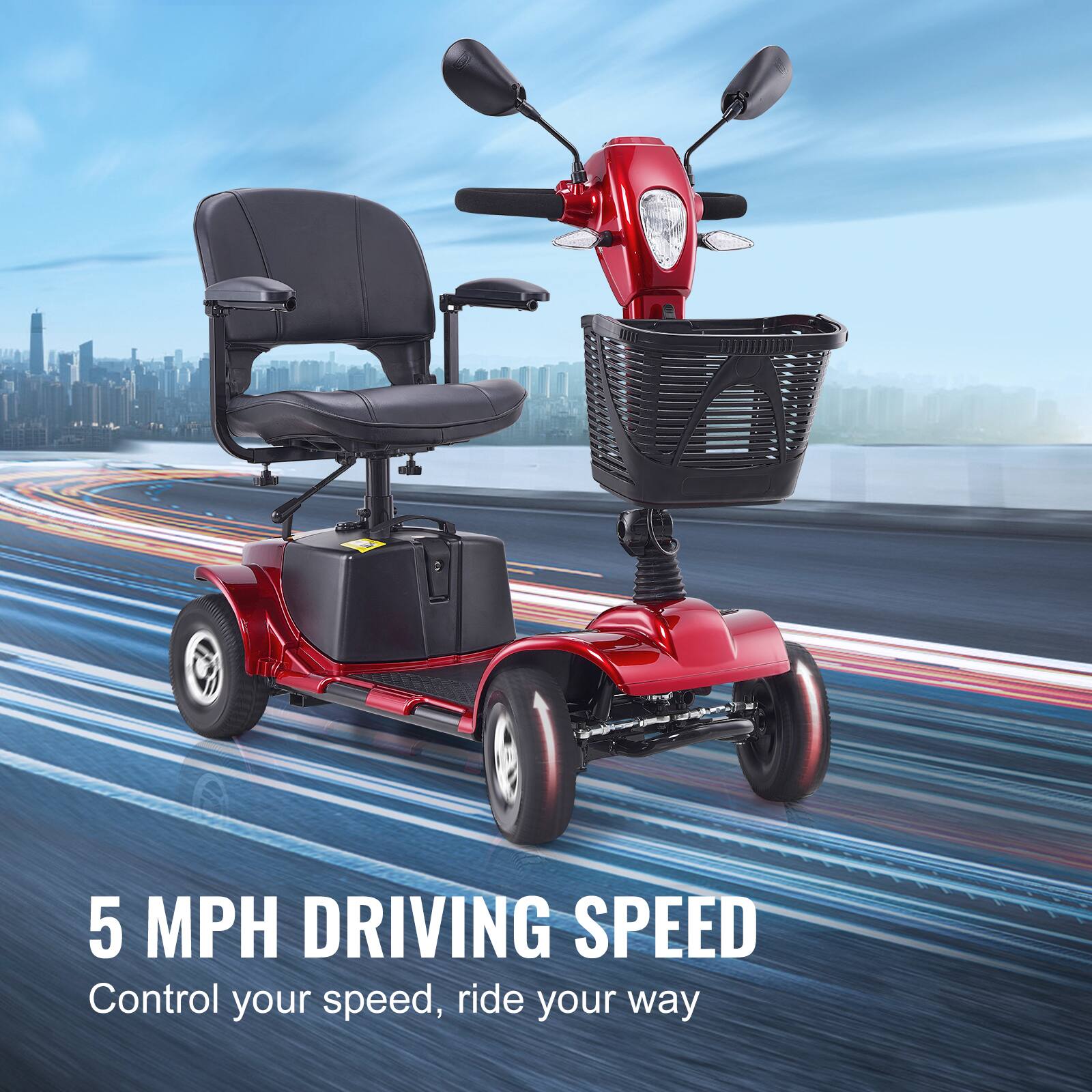 5 MPH DRIVING SPEED  
Control your speed, ride your way