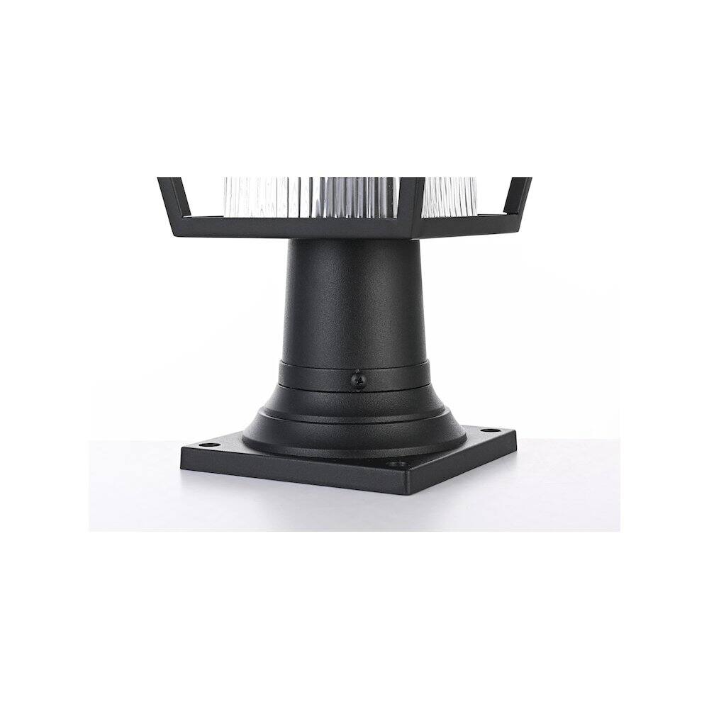 Alt View 1. Elegant Lighting - Gaul 7 inch Outdoor Pendant in Black - Black.