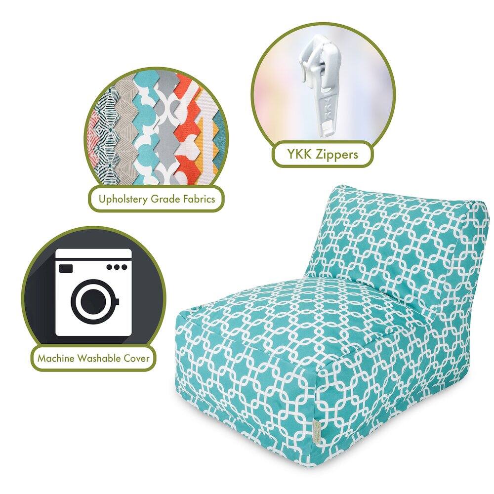 - Upholstery Grade Fabrics
- YKK Zippers
- Machine Washable Cover