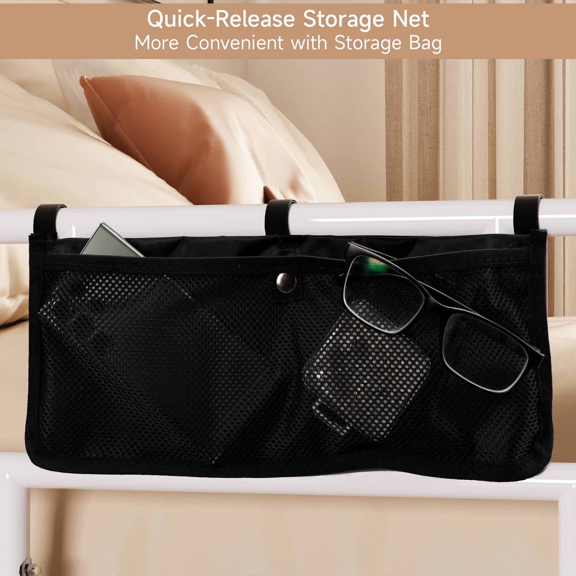 Quick-Release Storage Net  
More Convenient with Storage Bag