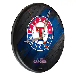 Holland Bar Stool Co. - Texas Rangers 13" Solid Wood Clock - Multicolor