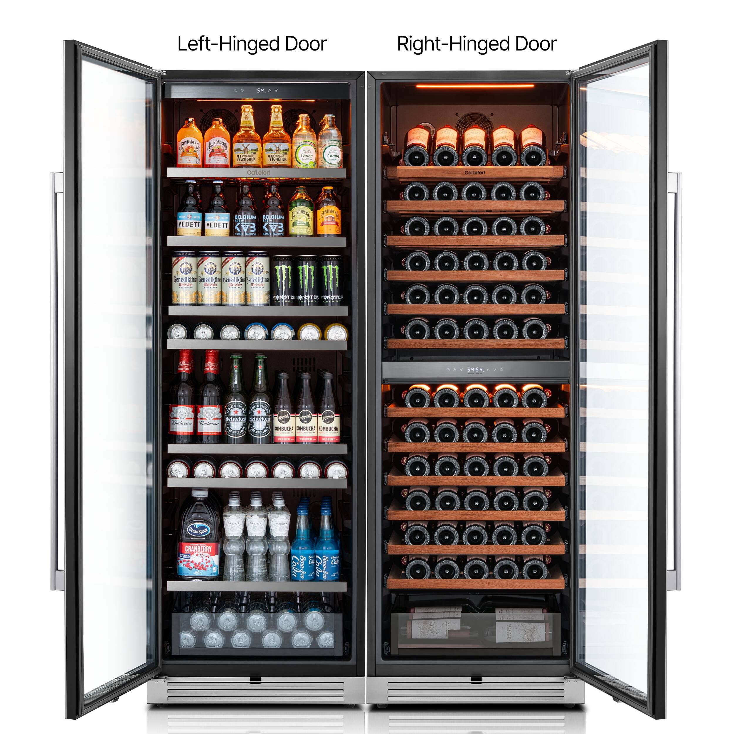 Left-Hinged Door  
Right-Hinged Door