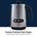 DeLonghi 97
Brushed Stainless Steel Design
Elegant finish that accents any kitchen countertop.