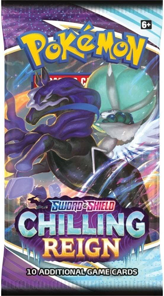 6+ Pokémon Trading Card Game  
Sword & Shield  
Chilling Reign  
10 Additional Game Cards