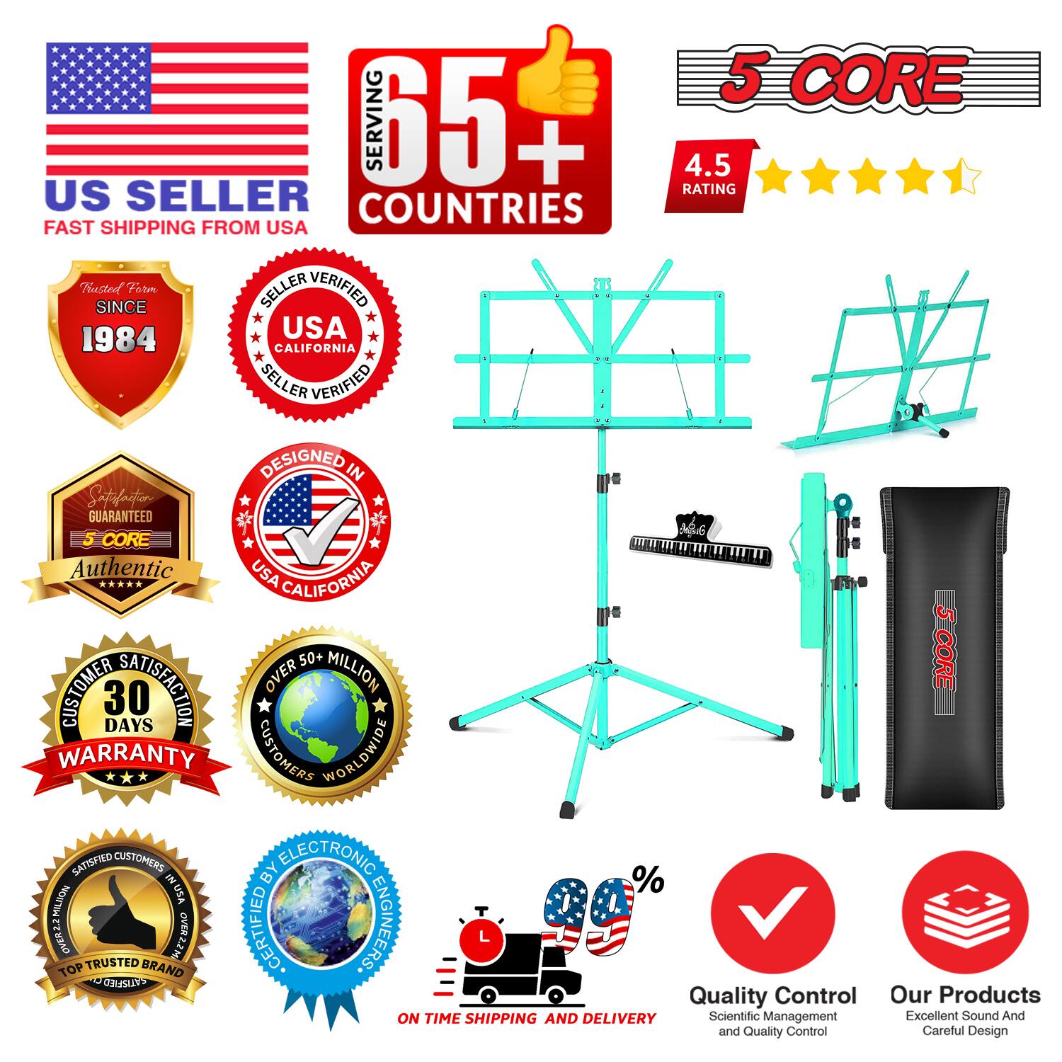 **US Seller**  
Fast Shipping from USA

**5 Core**  
4.5 Rating

**Serving 65+ Countries**

**Trusted Since 1984**

**Seller Verified**  
USA California

**Designed in USA California**

**5 Core Authentic**

**30 Days Warranty**

**Over 50+ Million Customers Worldwide**

**Customer Satisfaction**

**Top Trusted Brand**

**Certified by Electronic Engineers**

**On Time Shipping and Delivery**

**Quality Control**  
Scientific Management and Quality Control

**Our Products**  
Excellent Sound and Careful Design